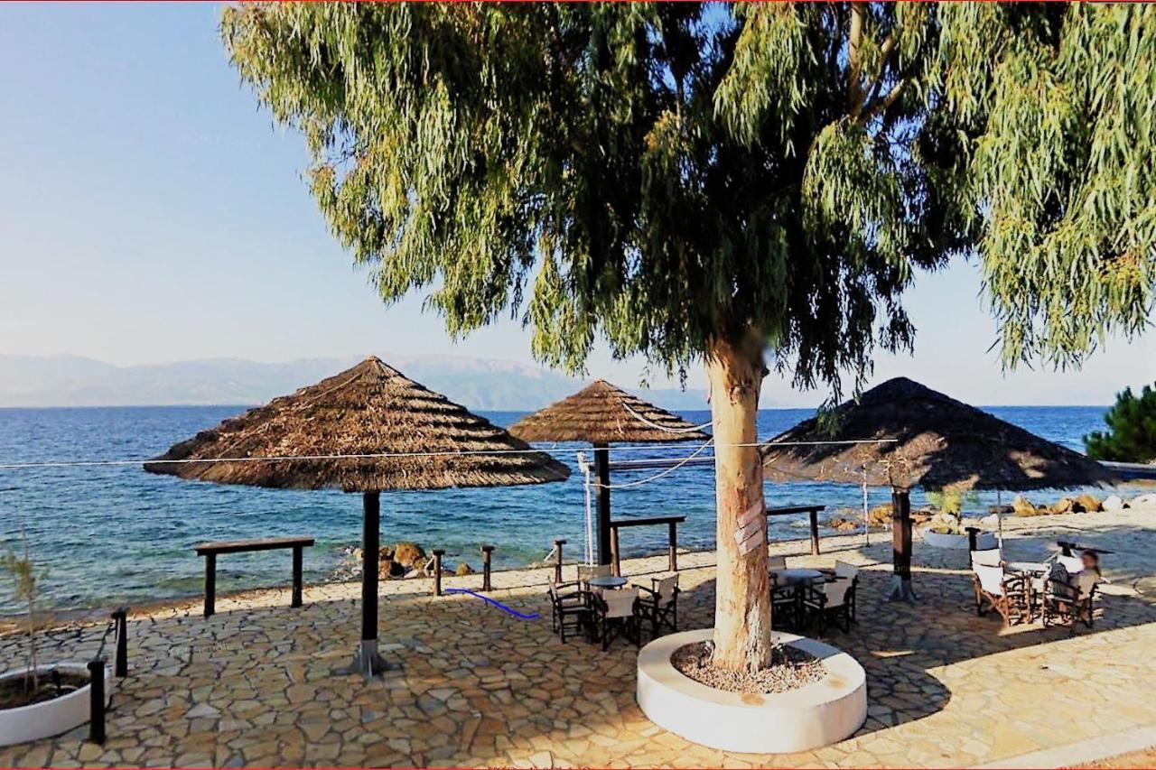 Steinturm Mit Dach-Terrasse Zwischen Fluss, Meer Und Gebirge- Spiti Pirgos Paralia Sergoulas Eksteriør bilde